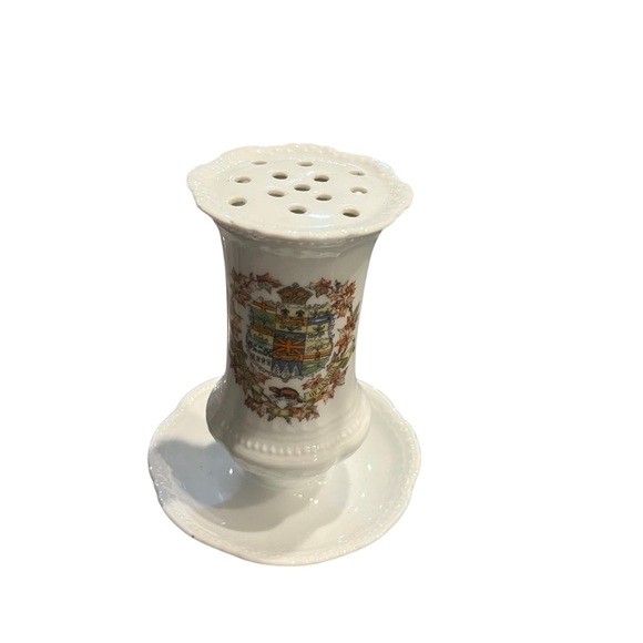 Victoria Austria China Hat Pin Holder Dominion Canada Transferware - Picture 6 of 6